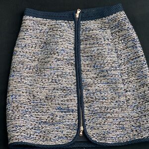 J. Crew Blue Mini Pencil Skirt for Work